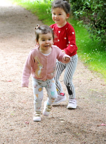 Amber Houston-McMillan, 6, takes part in a virtual dance competition around Fyvie Castle. Picture by Chris Sumner Amber Houston-McMillan, 6, takes part in a virtual dance competition around Fyvie Castle. Picture by Chris Sumner