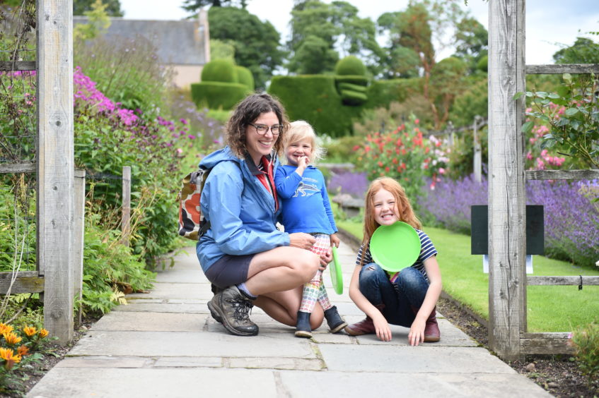 Amber Houston-McMillan, 6, takes part in a virtual dance competition around Fyvie Castle. Picture by Chris Sumner Amber Houston-McMillan, 6, takes part in a virtual dance competition around Fyvie Castle. Picture by Chris Sumner