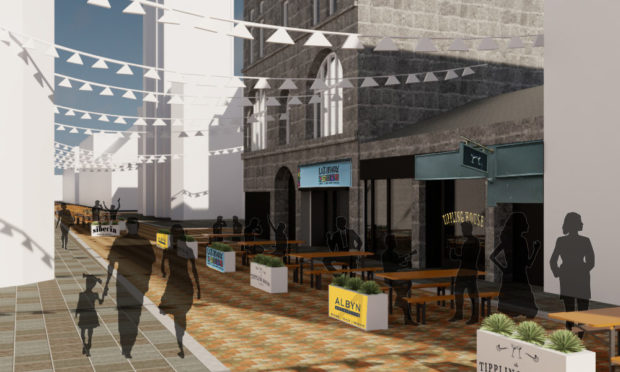 An artist's impression of what Belmont Street could look like
