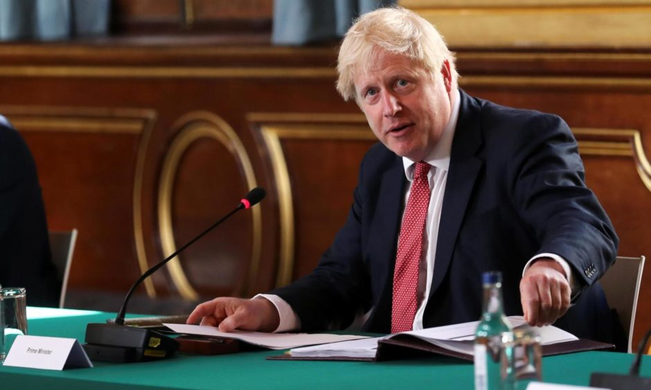 Boris Johnson before his holiday.