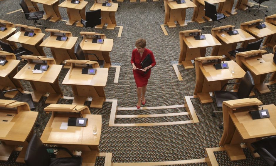 First Minister Nicola Sturgeon.