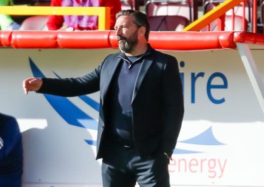 Editorial use only
Mandatory Credit: Photo by Stephen Dobson/ProSports/Shutterstock (10783158ce)
Aberdeen Manager Derek McInnes gestures during the Scottish Premiership match between Aberdeen and Motherwell at Pittodrie Stadium, Aberdeen
Aberdeen v Motherwell, Scottish Premiership - 20 Sep 2020