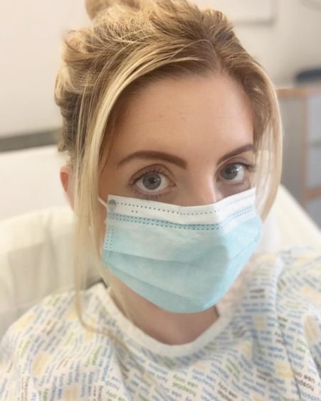 Samantha underwent surgery nine days after her diagnosis