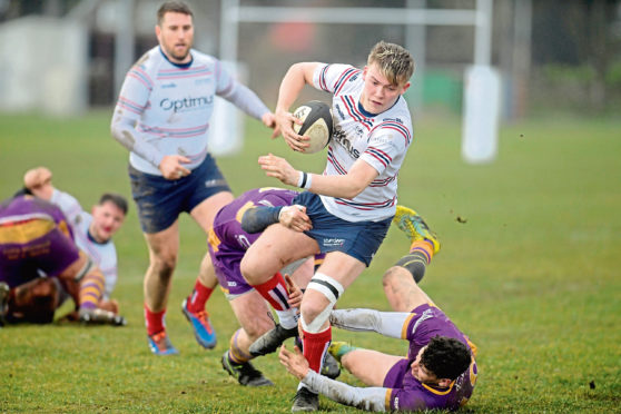 Aberdeen Grammar in action.
Picture by Kath Flannery