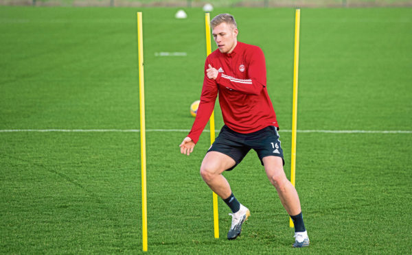 Sam Cosgrove was handed his first start in seven months against Celtic.