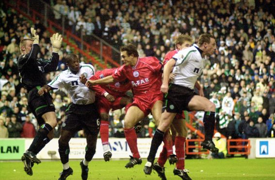 Aberdeen beat Celtic 2-0 at Pittodrie on December 22, 2001.