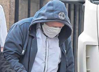 James Spink leaving Aberdeen Sheriff Court.