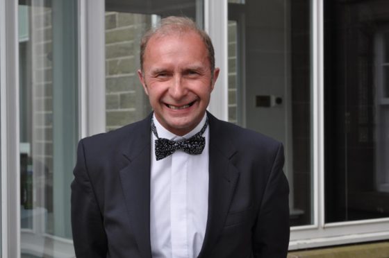 Dennis Douglas has been sending videos of his piano playing for residents of Deeside Care Home in Cults to enjoy