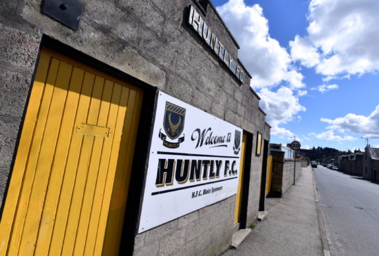 Christie Park, home of Huntly FC.
