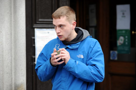 Dylan Ritchie leaving court.
