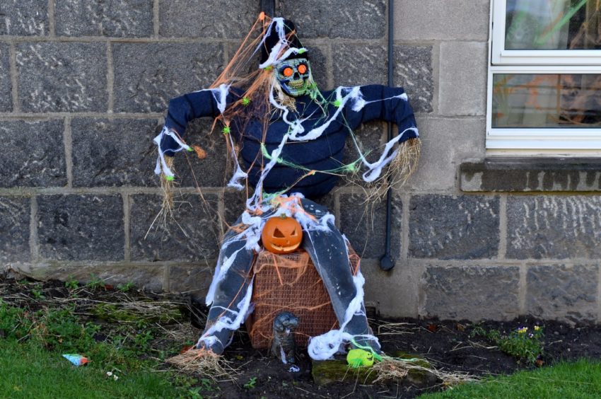 Scooby Doo-themed scarecrows. Scooby Doo-themed scarecrows.
