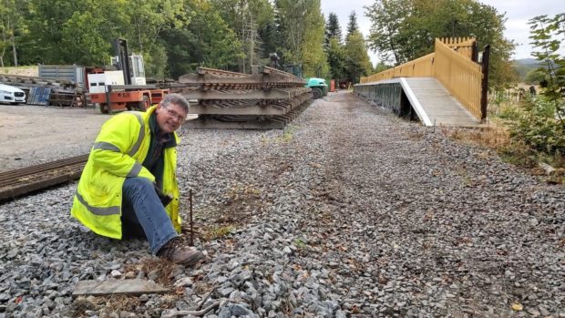 Gavin Elrick at the Royal Deeside Railway near Banchory.