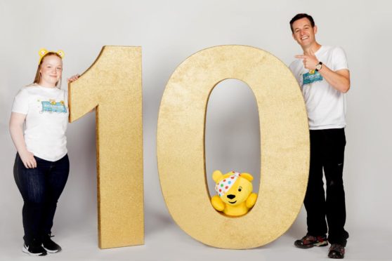 Lauren and Matt Baker. Courtesy BBC Children in Need.