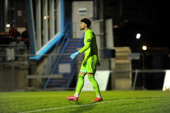 Peterhead goalkeeper Joshua Rae.
