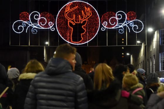 Christmas lights on Union Street two years ago