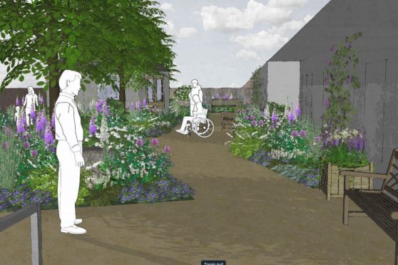 An artist's impression of the garden