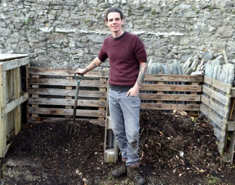 John Sergison has spent lockdown transforming an overgrown piece of land into a community garden