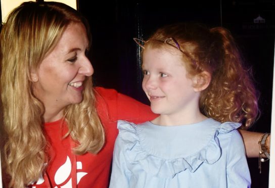 Claire Robertson with daughter Erin in 2018.