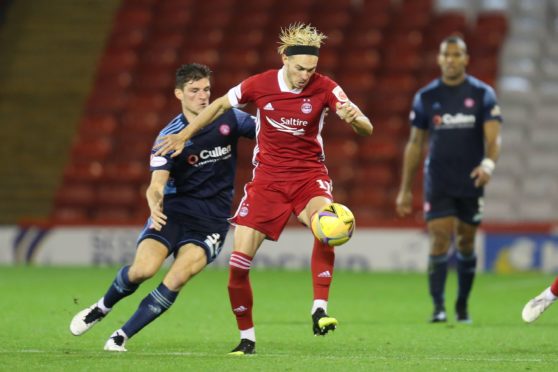 Ryan Hedges in action against Hamilton on Tuesday.