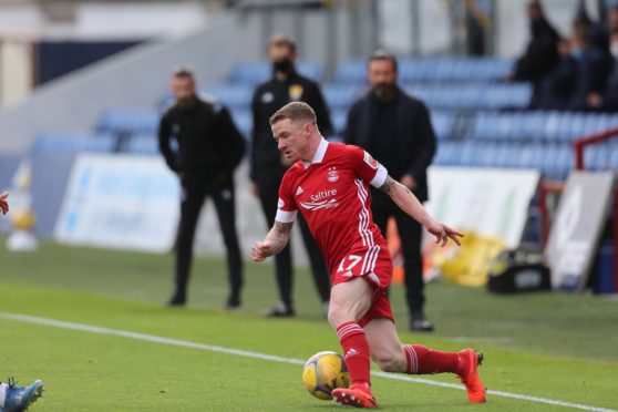 Jonny Hayes during the win over Ross County.