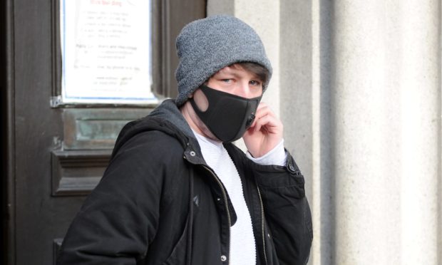 Connor Walker outside Aberdeen Sheriff Court