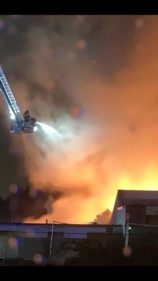 Fire at the former Bucksburn Primary School Fire at the former Bucksburn Primary School