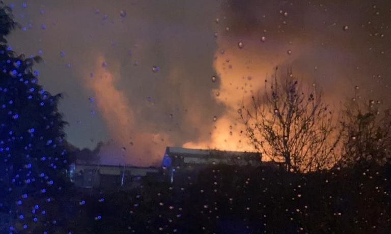Fire at the former Bucksburn Primary School Fire at the former Bucksburn Primary School