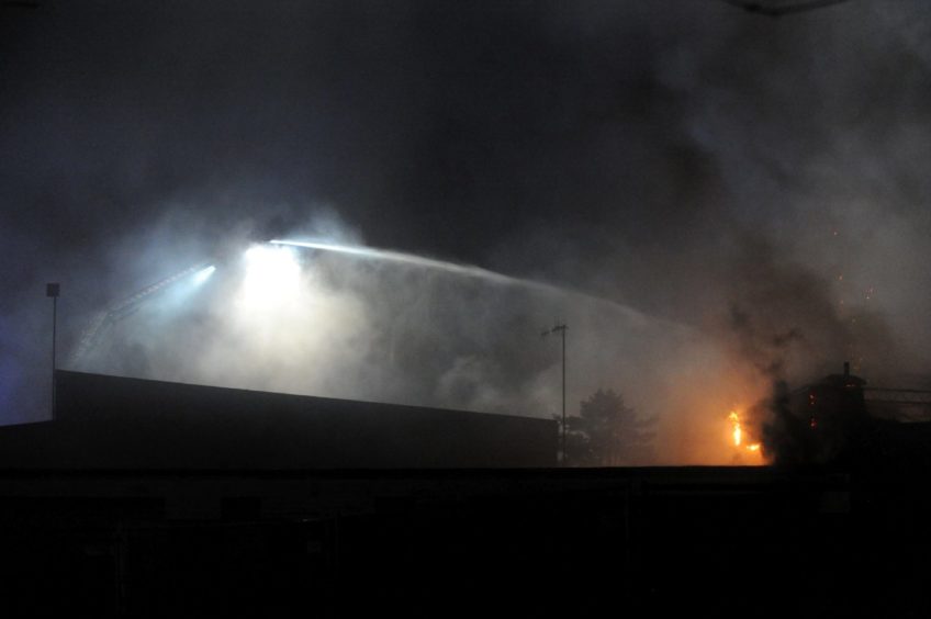 Fire at the former Bucksburn Primary School Fire at the former Bucksburn Primary School