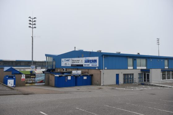 Peterhead's Balmoor Stadium has been unable to welcome fans since March