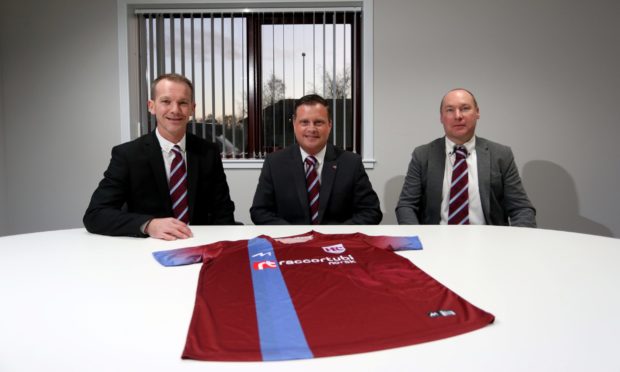 Andy Roddie, Andy Troup (chairman), and Tommy Wilson.
Picture by Scott Baxter