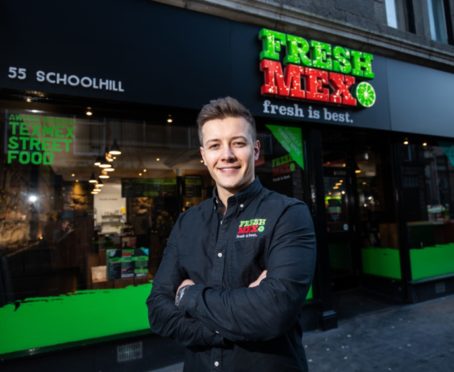 Robbie Moult who runs Fresh Mex in Aberdeen.