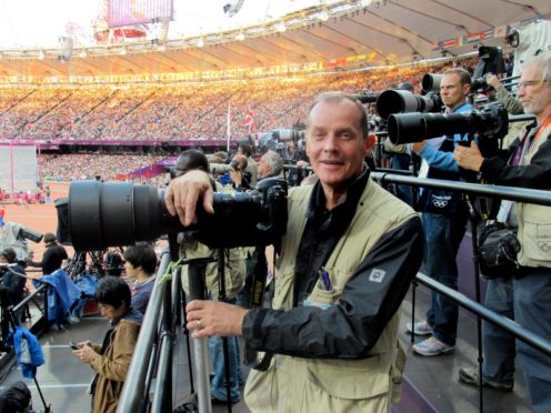 Photographer Colin Rennie at the Olympics