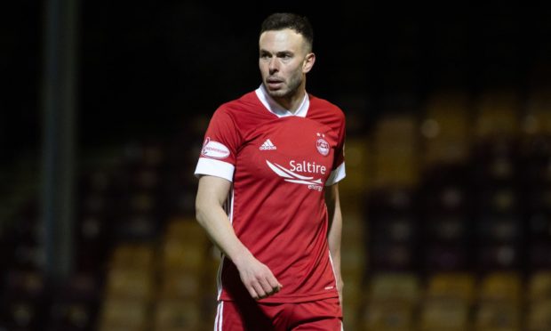 Aberdeen's Andy Considine in action.