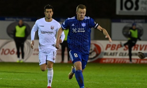 Scott Brown in action for Peterhead