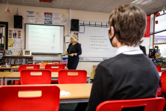 More than £750,000 has been spent on PPE for use in Aberdeen's schools.