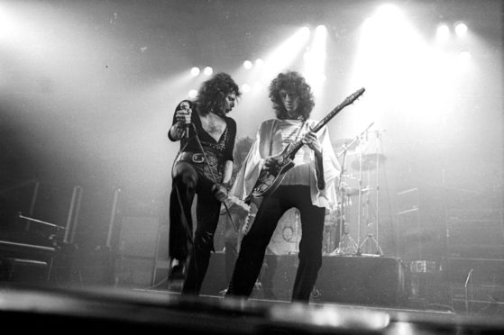 Freddie Mercury and Brian May rocked audiences in the Capital on Queens Night At The Opera tour in 1975.