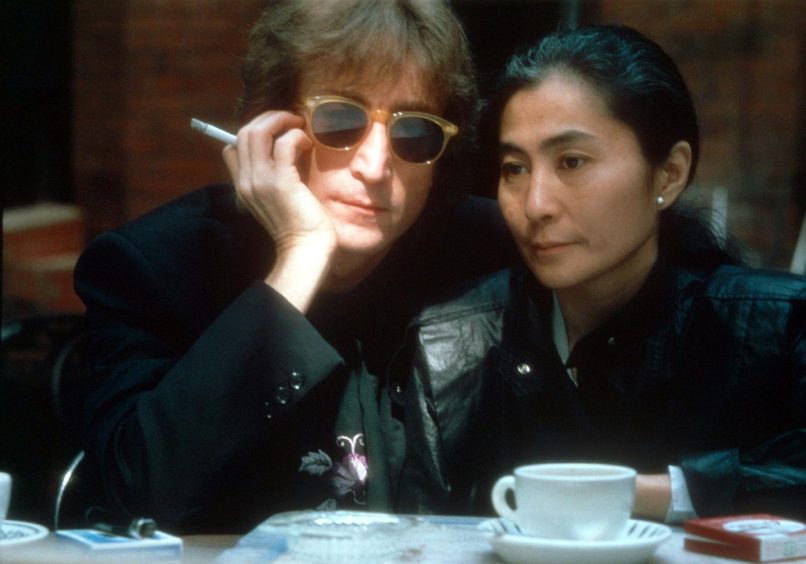 John and Yoko pictured shortly before his death in 1980 in New York.