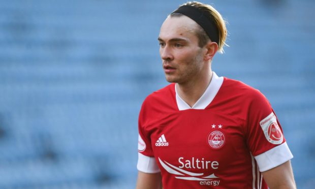 Aberdeen attacker Ryan Hedges in action