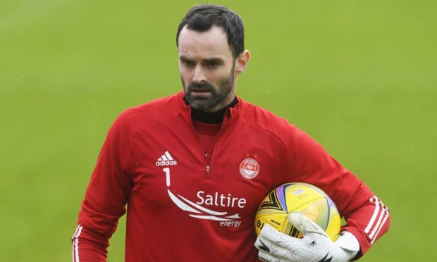 Aberdeen goalkeeper Joe Lewis during the 4-1 loss at Ross County.