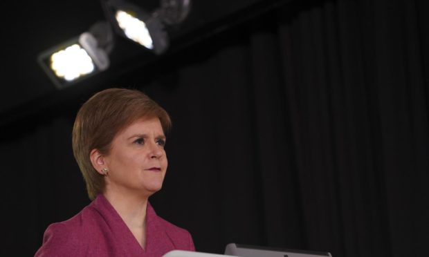First Minister Nicola Sturgeon.