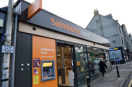 Sainsbury's Local in Rosemount, Aberdeen. Picture by Paul Glendell