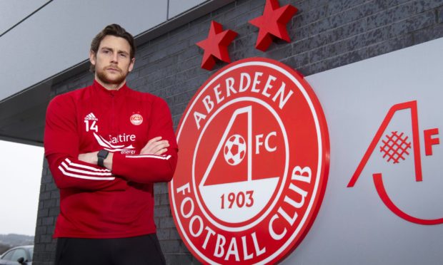 Ash Taylor during an Aberdeen Training Session at Cormack Park this week.