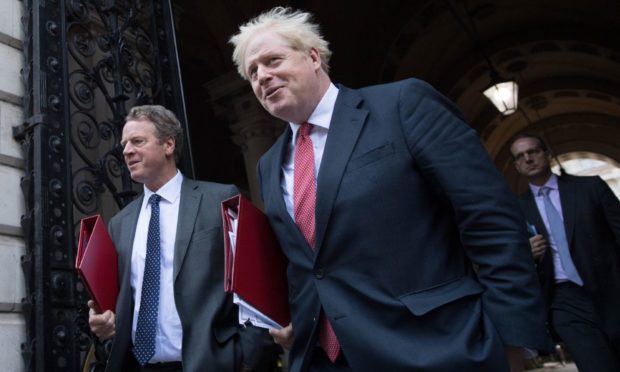 Secretary of State for Scotland Alister Jack and Prime Minister Boris Johnson.