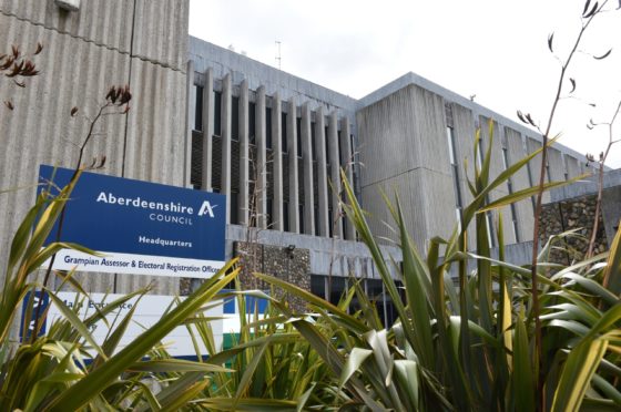 Aberdeenshire Council's Woodhill House headquarters.