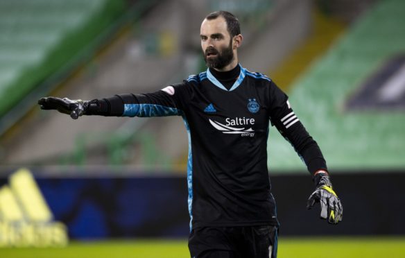 Aberdeen captain Joe Lewis at Celtic Park.