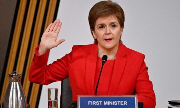 First Minister Nicola Sturgeon.