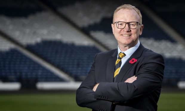 Aberdeen and Scotland legend Alex McLeish at Hampden.