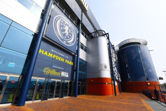 Hampden Park is due to host the Scottish Cup final on May 22.