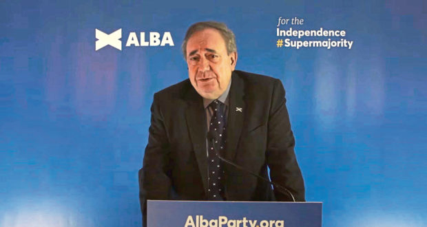 Alex Salmond launches the Alba Party.