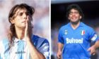 阿根廷传说Claudio Caniggia和Diego Maradona仍然是Dundee和那不勒斯的神。